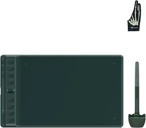 2023 HUION Inspiroy 2 Medium Drawing Tablet with Scroll Wheel 8 Customized Keys, HUION Skeleton Artist Glove