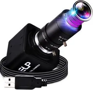 8MP USB Camera with Zoom 2.8-12mm Lens Webcam Variable Focus PC Camera Mini UVC USB2.0 USB with Camera for Computer IMX179 Manual Zoom Close-up Camera Varifocal Web Camera for Raspberry Pi Laptop