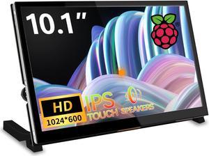 WIMAXIT 101 Raspberry Pi Touch Screen Portable Monitor 1024X600 IPS Mini Small HDMI Display for Raspberry Pi 5 4 3 2 Zero B Model B Xbox PS4 iOS Windows 7810 No Driver Required
