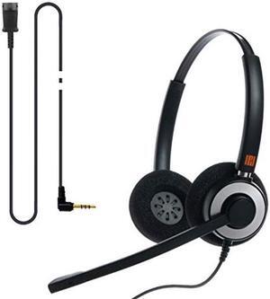 IPD IPH-165 Phone Headset with Noise Cancelling Microphone and 3.5mm Jack (4 Poles) for for Android Cell Phones,Laptop,Tablet,Apple MacBook and Other Smart Devices