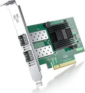 ipolex 10Gb Network Card X520-DA2-Intel PCI-E Ethernet Card NIC Dual SFP+ Port E10G42BTDA, Intel 82599EN Controller, 10G PCI Express LAN Adapter Support Windows Server/Windows, Linux, Vmware