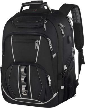 JCDOBEST 18.4 inch Gaming Laptop Backpacks with USB Charging Port, Big Capacity TSA Friendly RFID Anti Theft Pocket College Heavy Duty Computer Work bag for Men