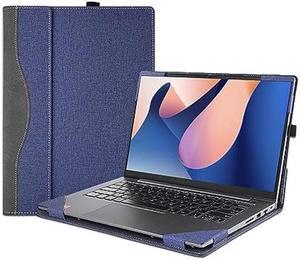 Case Cover for 16 Lenovo IdeaPad Flex 5 16ABR8 16ALC7 16IAU7 16IRU8 Laptop2 in 1 PU Leather Notebook Sleeve Detachable Protective Bag Shell with Pen Holder 16inch Dark Blue