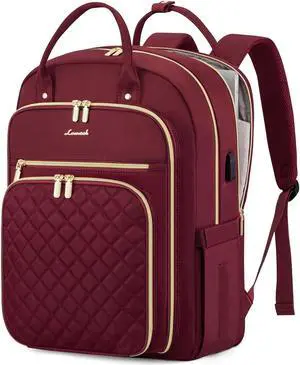 LOVEVOOK 17" Laptop Backpack for Women with Laptop Compartment, Water Resistant Travel Work Backpacks Purse Stylish College Business Teacher Nurse Computer Bag