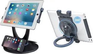 MAX SMART Swivel Tablet Holder and Stand Set Compatible with iPad