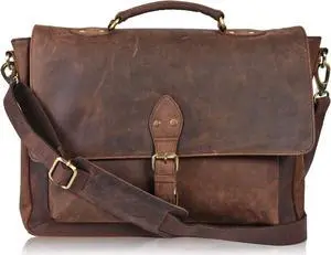 Brown | Vintage Messenger Bags For Office Use | Multiple Compartment | Travel Friendly | Durable | Made For Men And Women