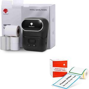 Phomemo Label Maker Set- M110S Bluetooth Thermal Printer for Business, Office, School, Home-use, Clothing Labels, Black