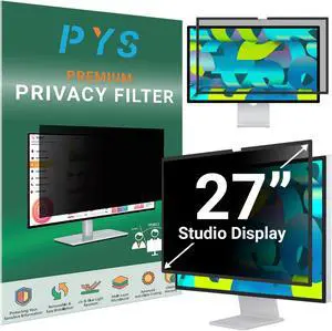 PYS iMac 27 inch Privacy Screen Protector - Removable Monitor Computer Privacy Screen Filter, Anti-Glare Blue Ray Reduction, Compatible with Apple Studio Display(2022)