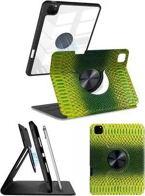 ProtUTab 10.9 inch Case Compatible with iPad Air 4/5th Gen (2020/2022 Released) with Pencil Holder, Detachable Case Compatible with iPad Pro 11-inch 4th/3rd Gen (2022/2021 Released), Green