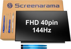 SCREENARAMA New Screen Replacement for Acer Nitro AN515-54, FHD 1920x1080, 40pins, 144Hz, IPS, Matte, LCD LED Display with Tools