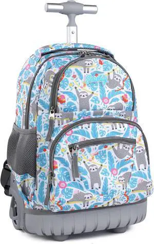 seastig Rolling Backpack 16 Inch Wheeled Backpack Laptop Backpack Carry-on Backpack School College Travel