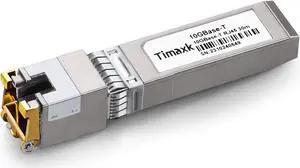 Timaxk 10GBase-T SFP+ to RJ-45 Transceiver, 10Gbe SFP+ Copper Ethernet Module, up to 30 Meters, Compatible with Cisco, Ubiquiti, Mikrotik, D-Link, Netgear, Qnap, Linksys and More