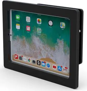 TABcare Anti-Theft Acrylic VESA Enclosure for Apple iPad Mini 6/7 8.3" 2021 with Free Wall Mount Kit & 90-Degree Angle USB C Charge Cable (iPad Mini 6 8.3", Black)