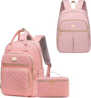 Weitars Laptop Backpack With Lunch Box And Lunch Backpack For Women 2 Pack