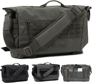 VEAGIA Messenger Bag For Men Laptop Bag Tactical Briefcase Canvas Crossbody Satchel Computer Shoulder Bags(17x12x5inch)
