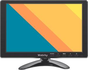 Wstirhy 10.1 inch Small Monitor (1920x1200) 178deg Screen Display with HDMI VGA AV BNC USB for PC Laptop Computer, Kitchen Monitor Built-in Speaker, VESA, Remote Contro