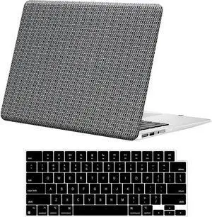 SaharaCase - Apple MacBook Pro 16" Laptops Woven Case with Silicone KeyPad Cover Woven Fabric, Snap-On, Anti-Slip Grip (Charcoal)
