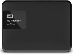 WD 1TB Black My Passport for Mac Portable External Hard Drive - USB 3.0 - WDBJBS0010BSL-NESN