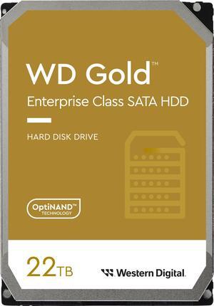 Western Digital 22TB WD Gold Enterprise Class SATA Internal Hard Drive HDD - 7200 RPM, SATA 6 Gb/s, 512 MB Cache, 3.5" - WD221KRYZ