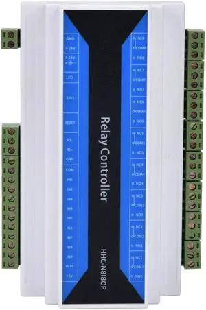 8 Channel Network Relay Module Remote Control Relay Device Ethernet to RS485 TCP Relay Module