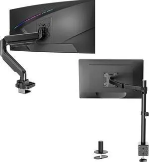 WALI Bundles-WALI Single Monitor Gas Spring Desk Mount+Single Monitor Mount