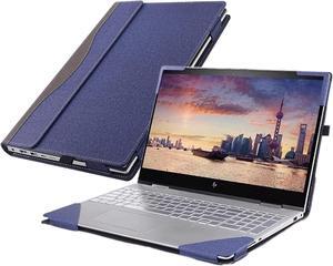 WODBAO Laptop Sleeve for HP ZBook Firefly 14 G8/ ProBook 445 G9/G8/640 for EliteBook 1040 G5 G6/840 G7/Aero G8 Series Laptop Drop-Proof Leather case (Dark Blue)