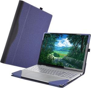 WODBAO for HP Laptop Case Envy X360 15-DS/DR/BP/BQ/CP/CN 15.6" Series Note Case Holster, PU Holster for HP Envy X360 15-cp/15m-cp and 15-bp/15m-bp and 15-bq/15m-bq and 15-cn/15m-cn (Dark blue)