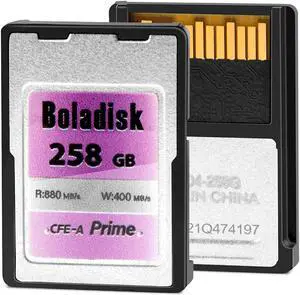 Boladisk 258GB CFexpress Type A Memory Card, Full-HD & 4K Video, High Speed Up to 250MB/s Read, for Professional Photographer, Videographer...