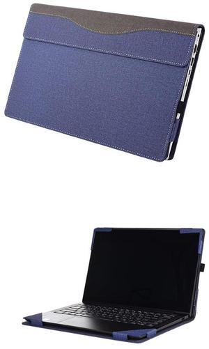 XJchen 14-EB Case for HP EliteBook 725 820 830 G3 G4 ProBook x360 435 G7 G8 G9 G10 Chromebook 14ct-cd 14 Inch Cover Protective Skin Sleeve PU Leather Pouch (Blue)