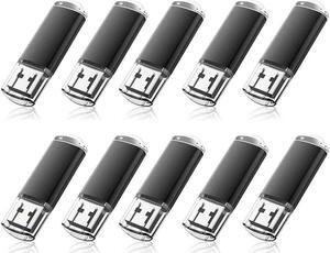 RAOYI 20 Pack 16GB USB Flash Drive Bulk USB 2.0 Memory Stick Thumb Drive Pen Drive Bundle-Black