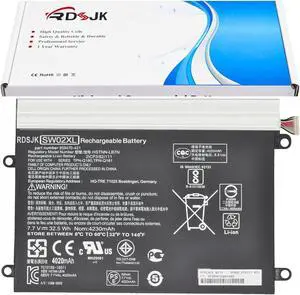 RDSJ SW02XL Laptop Battery for HP X2 10-P018WM 10-P 10-P010NR 10-P011NF 10-P011NR 10-P013NS 210 G2 Series 859470-421 859517-855 HSTNN-IB7N HSTNN-LB7N 859470-1B1 TPN-Q180 TPN-Q181 7.7V 32.5Wh