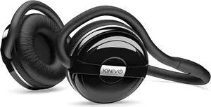 Kinivo BTH240 Bluetooth Headphones (Black, On-Ear, Wireless Music, Hands-Free Calling, Built-in Mic, Foldable, Travel Bag)