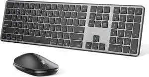 Bluetooth Keyboard and Mouse for Mac, OMOTON Wireless Multi-Device Keyboard with Numeric Keypad, Keyboard and Mouse Combo, for MacBook Pro/Air, iMac, iMac Pro, Mac Mini, Mac Pro