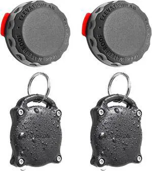 Bundle TagVault Keychain (2) + Surface Mount (2) | for Apple AirTag | by Elevation Lab