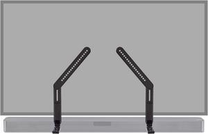ECHOGEAR Sound Bar Mounting Bracket for Under TV - Adjustable Height & Depth for Max Compatibility Between TV & Soundbar - Dolby Atmos Compatible & Works with with LG, Vizio, Bose & More
