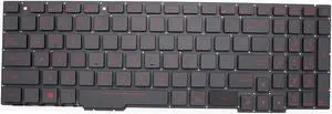 New Keyboard Replacement for ASUS FX553VD FX53VD FX753VD FZ53V GL553 GL553V GL553VW ZX553VD Rog GL753 GL753V GL753VE GL753VD with Backlit Red