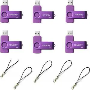 lcwamy 8GB Flash Drives 15 Pack USB Drives Bulk USB Flash Drive 15 Pack Flash Drive Bulk Thumb Drive USB Jump Drive (Purple)