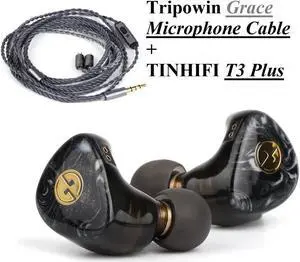 Linsoul T3 Plus in-Ear Earphone + Tripowin Grace Microphone Cable (2pin)