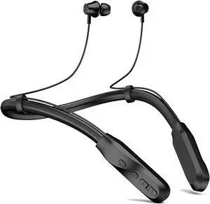 Nepartak Wireless Bluetooth Headphones with 120 Hours Playback, Built-in Mic, in-Ear Design, Stereo Bass, Noise Reduction, Waterproof Sports Neckband Headset