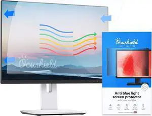 Ocushield 21" (16:10) Premium Anti Blue Light Screen Protector with Privacy Filter for Laptops and Computer Monitors - Anti-Glare - Easy Install - Anti-Fatigue
