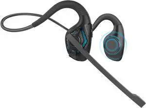Seflorgo Bluetooth V5.3 Headphones w/Noise Cancelling Boom Mic, Open Ear Headset with Mic, Lightweight Comfortable Wireless Headset for Phone Call Office Meetings-10 Hrs Worktime (cyan) Seflorgo Bluetooth V5.3 Headphones w/Noise Cancelling Boom Mic, Open Ear Headset with Mic, Lightweight Comfortable Wireless Headset for Phone Call Office Meetings-10 Hrs Worktime (cyan)