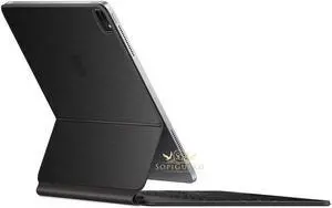 SopiGuard Skin for iPad Pro Magic Keyboard 12.9 (iPad Pro A2229) Precision Edge-to-Edge Vinyl Sticker Top, Keyboard, and Rear Panel (3M Brushed Black)