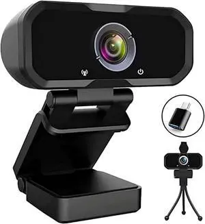 Svcouok USB-C 1080P Webcam Compatible with Switch 2/ PC - Streaming Camera for Zoom/Teams/Skype, Plug&Play PC/Mac/Laptop
