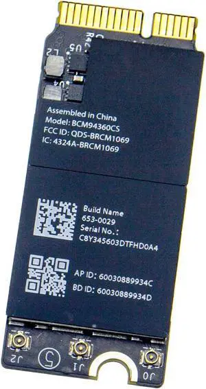 Willhom Airport Wireless Network Card WiFi and Bluetooth 4.0 BCM94360CS BCM94360CSAX Replacement for MacBook Pro 13" and 15" Retina (Late 2013-Mid 2014) A1502 A1398, Mac Mini A1347 (Late 2014)