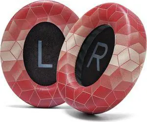 WC Wicked Cushions Upgraded Replacement Ear Pads for Bose 700 Noise Cancelling Headphones (NC700) - Softer PU Leather, Luxurious Memory Foam, Added Thickness, Extra Durable Ear Cushions |Hex Red