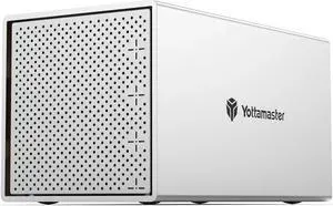 Yottamaster 4 Bay External Hard Drive Enclosure, Aluminum USB3.0 3.5" HDD Enclosure for 3.5 & 2.5 Inch SATA HDD/SSD, Support 72TB(4x18TB) Direct Attached Storage DAS, Non-RAID [PS400U3]
