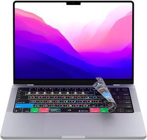 Editors Keys Cover Designed for Davinci Resolve Keyboard Cover 14" & 16" MacBook Pro 2021+ M1-M3 Chip - Genuine Editors Keys - Will not fit Other Models