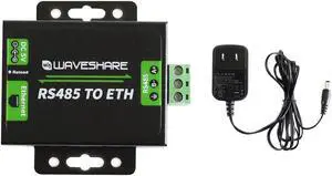 Waveshare RS485 to Ethernet Converter with High-Speed Low-Power High-Stability Up-gradable Easy to Communicate Between RS485 and RJ45 Port Ethernet