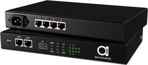 4 x POTS Telephone Over Ethernet | LAN | IP Extender - Converter - FXO and FXS Side, 4 in 1 Device - Phone to Ethernet | Phone to Fiber | Phone Over RJ-45 Twisted | Over Active Fiber Optic Connection