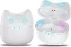 Wireless Earbuds for Kids, Headphones with Cute Panda Charging Case with Mic, Noise Cancelling,Typ-C, 3D Stereo Waterproof Bluetooth buds for Sport & Outwork,3 x ear caps(S,M,L)